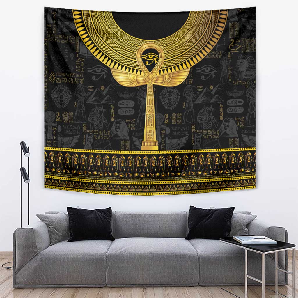 The Ankh Egyptian Hieroglyphs Tapestry LT9