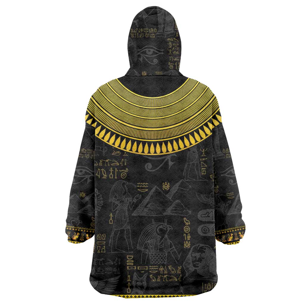 The Ankh Egyptian Hieroglyphs Wearable Blanket Hoodie LT9