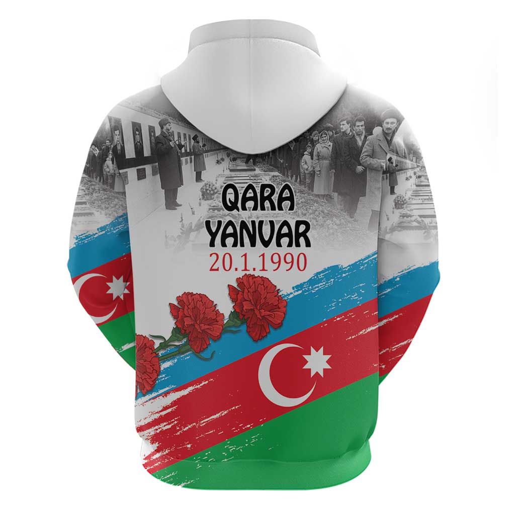 Azerbaijan Qara Yanvar Hoodie with Flag Style LT9