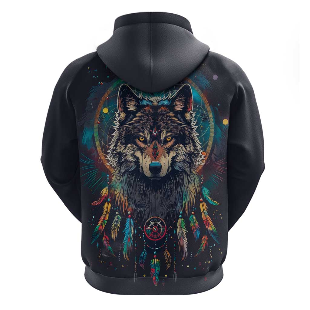 Native American Wolves Hoodie with Dream Catchers Feathers LT9