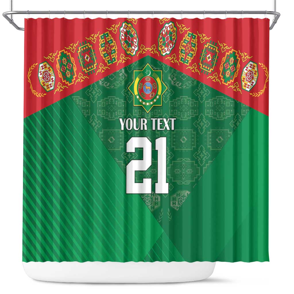 Turkmenistan Football Custom Shower Curtain We Are The Champions LT9