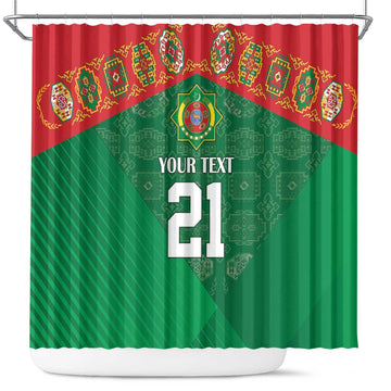 Turkmenistan Football Custom Shower Curtain We Are The Champions LT9