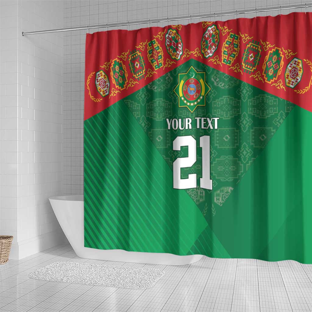 Turkmenistan Football Custom Shower Curtain We Are The Champions LT9