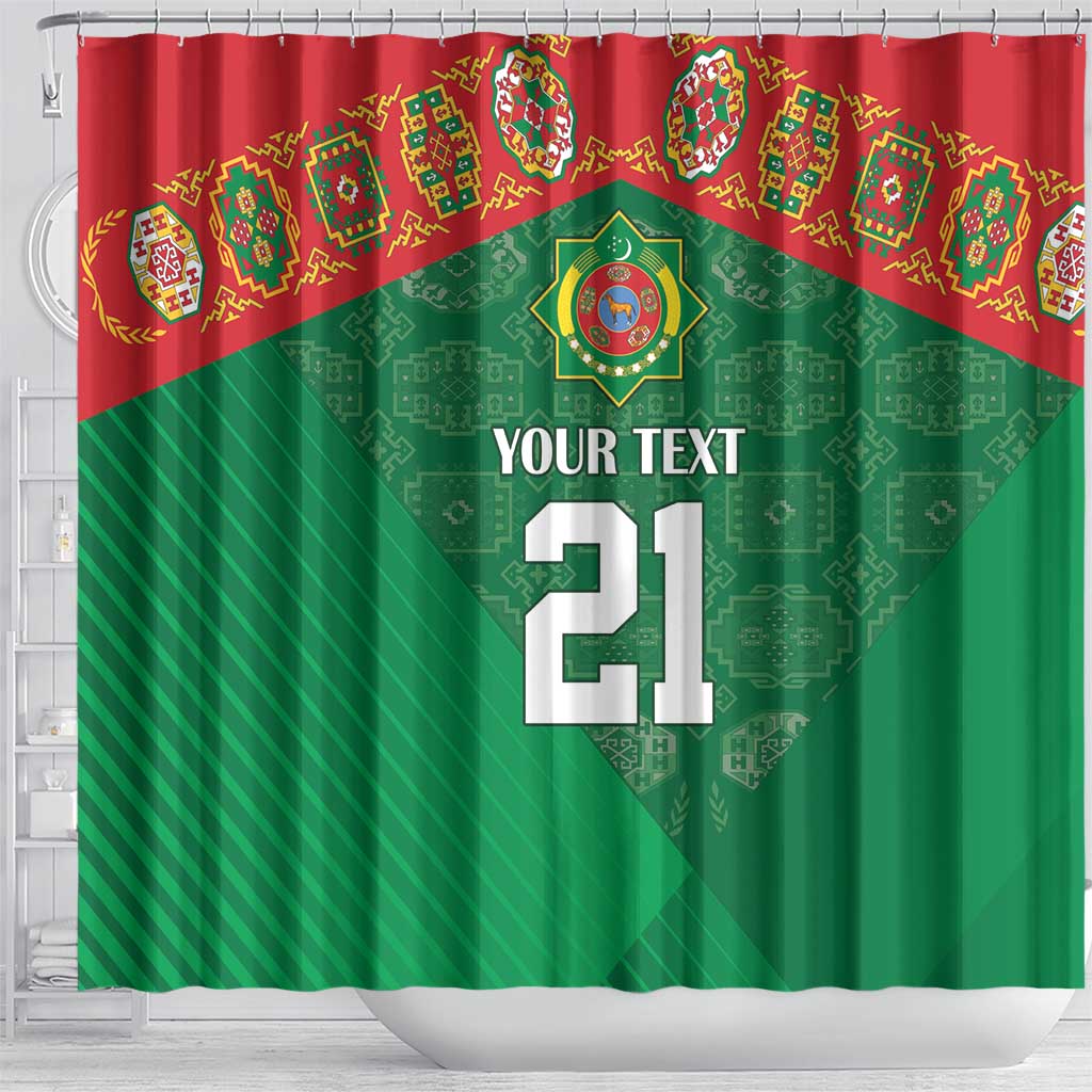 Turkmenistan Football Custom Shower Curtain We Are The Champions LT9