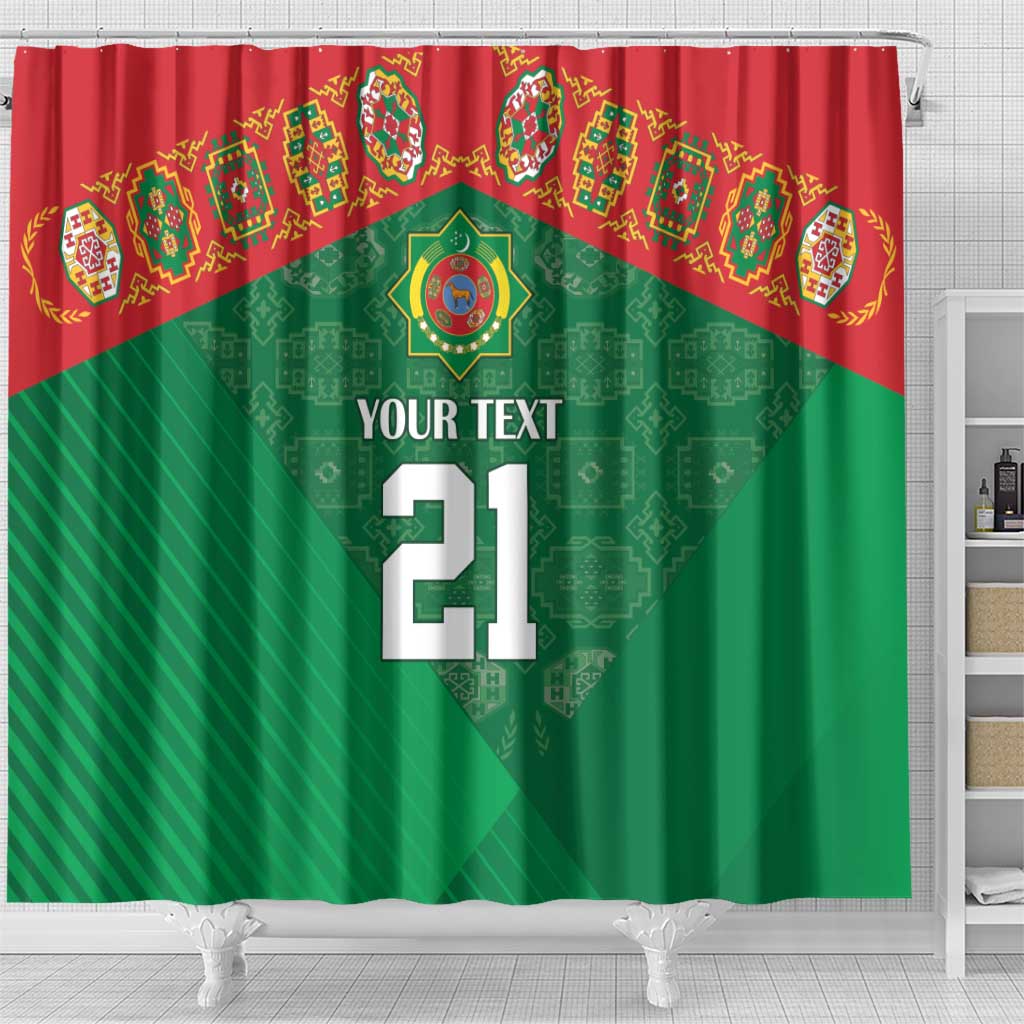 Turkmenistan Football Custom Shower Curtain We Are The Champions LT9