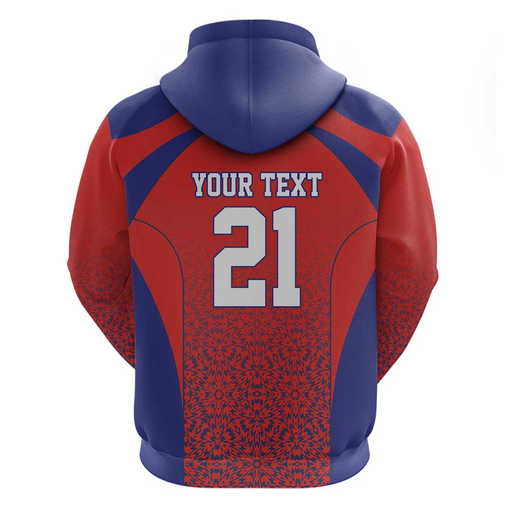 Costa Rica Football Custom Hoodie Los Ticos Go Champions LT9
