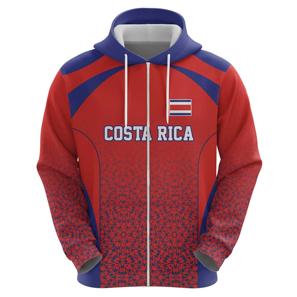 Costa Rica Football Custom Hoodie Los Ticos Go Champions LT9