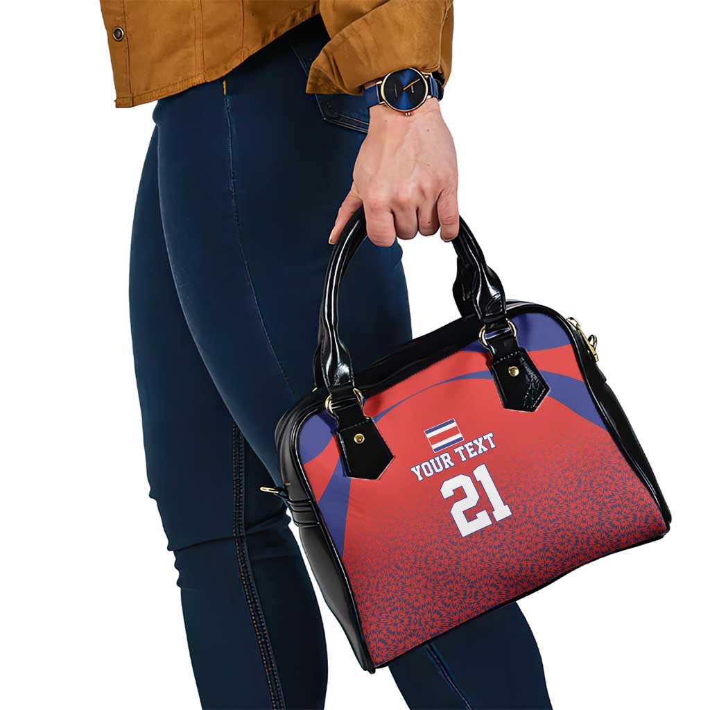 Costa Rica Football Custom Shoulder Handbag Los Ticos Go Champions LT9