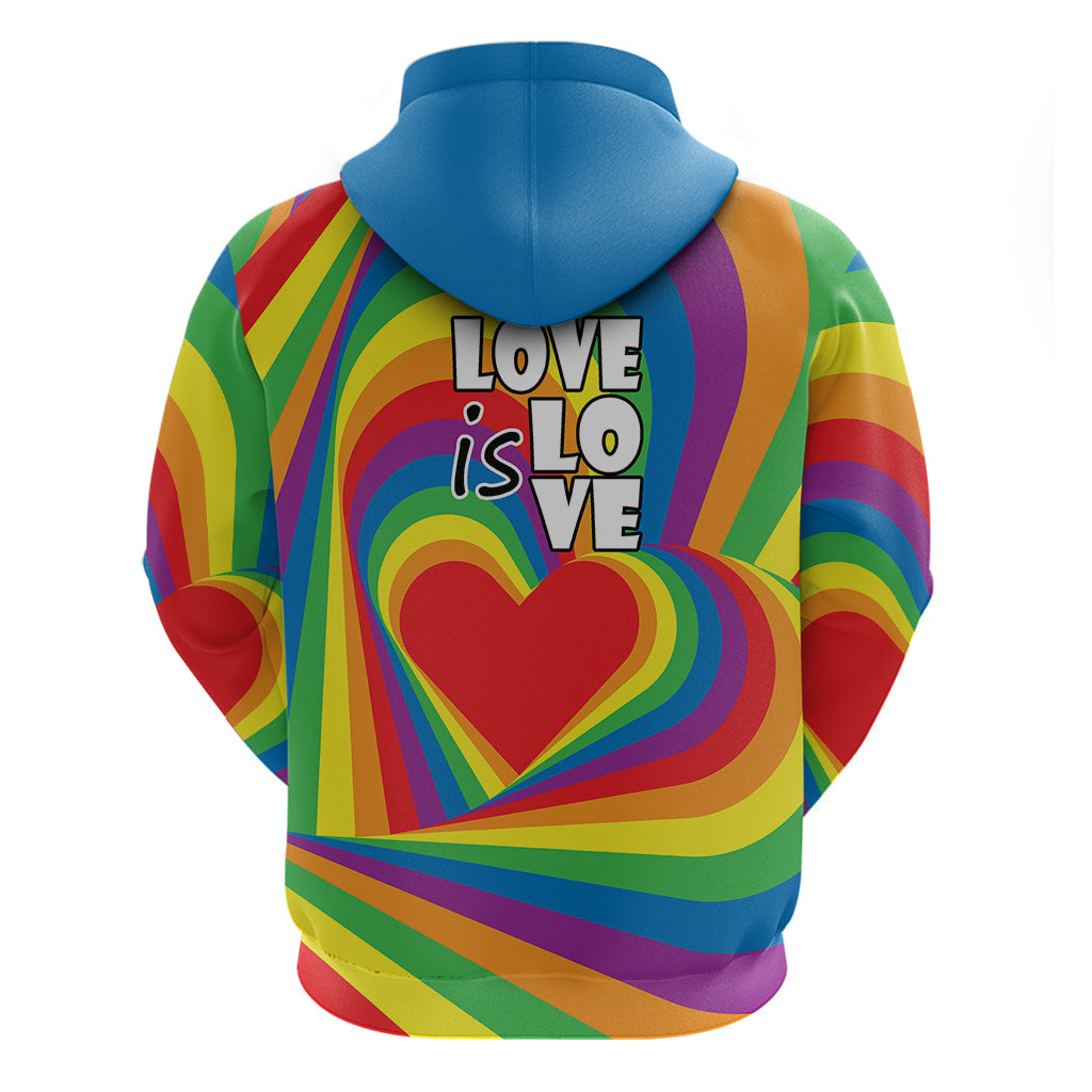 Pride LGBT Love is Love Hoodie Rainbow Vibe LT9