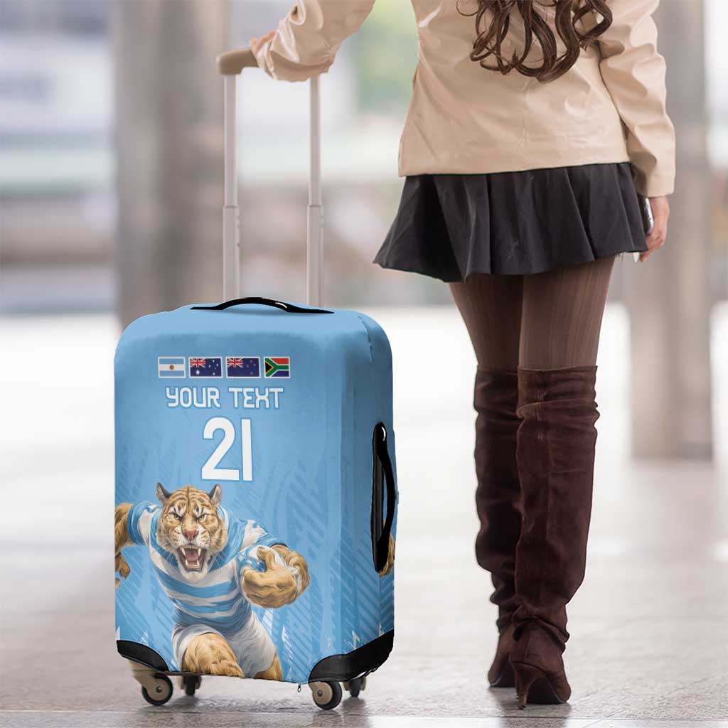 Argentina Rugby Custom Luggage Cover Glory Be To Pumas LT9