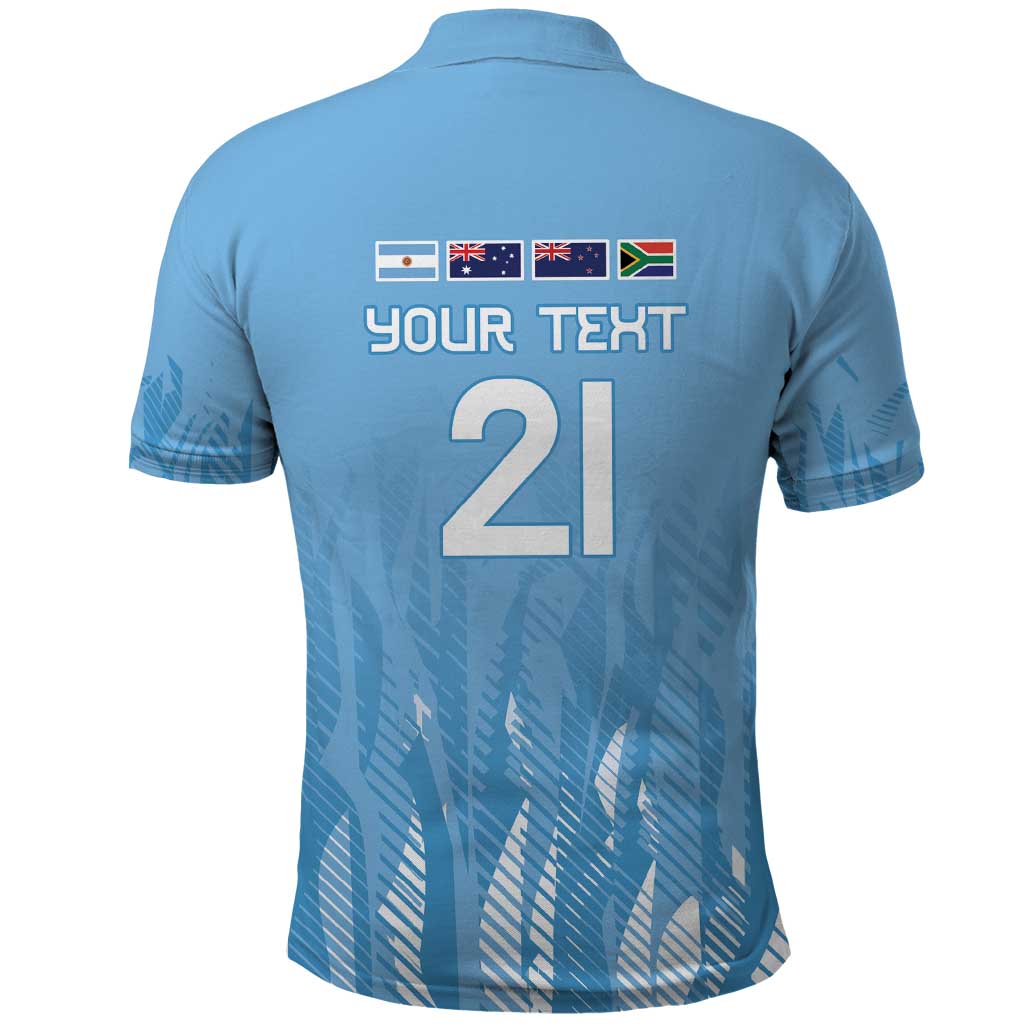 Argentina Rugby Custom Polo Shirt Glory Be To Pumas LT9