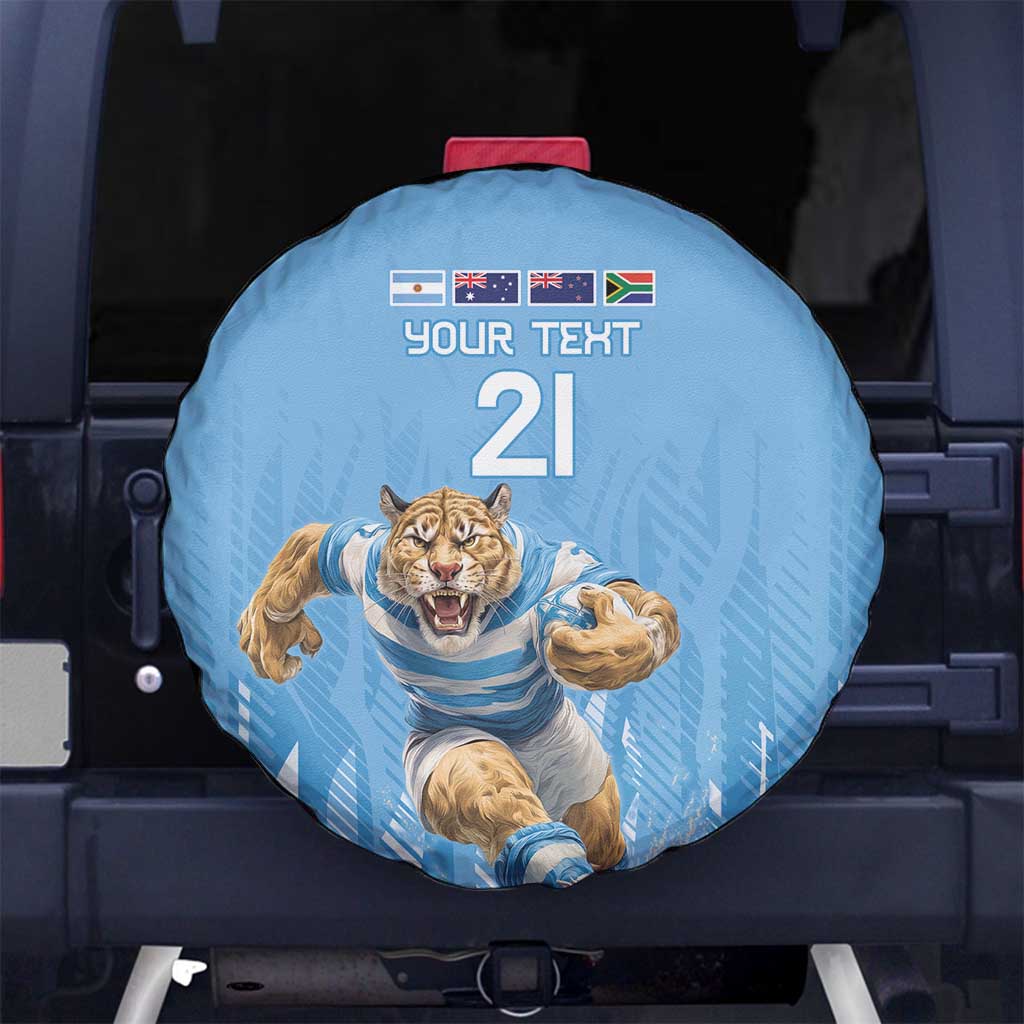 Argentina Rugby Custom Spare Tire Cover Glory Be To Pumas LT9