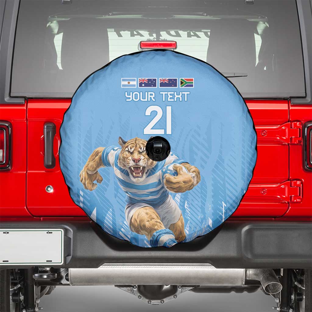 Argentina Rugby Custom Spare Tire Cover Glory Be To Pumas LT9