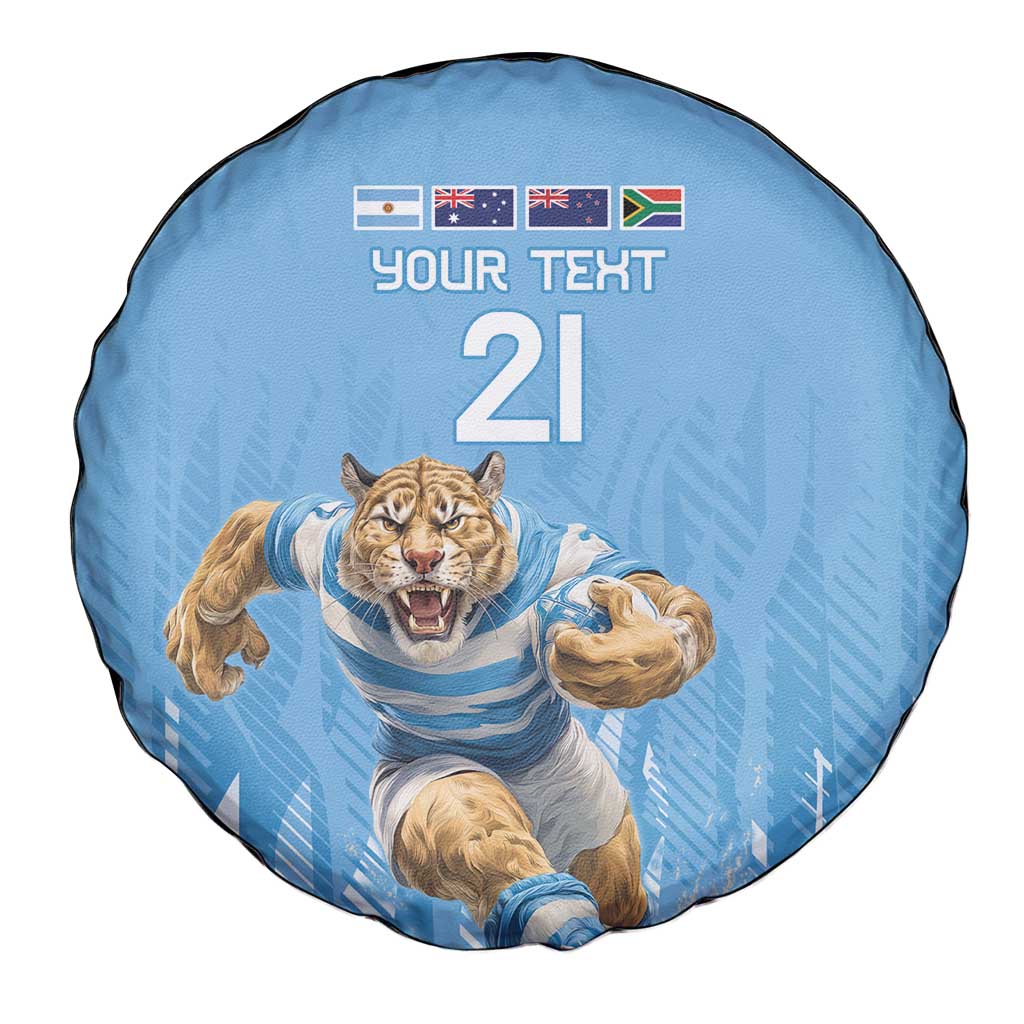 Argentina Rugby Custom Spare Tire Cover Glory Be To Pumas LT9