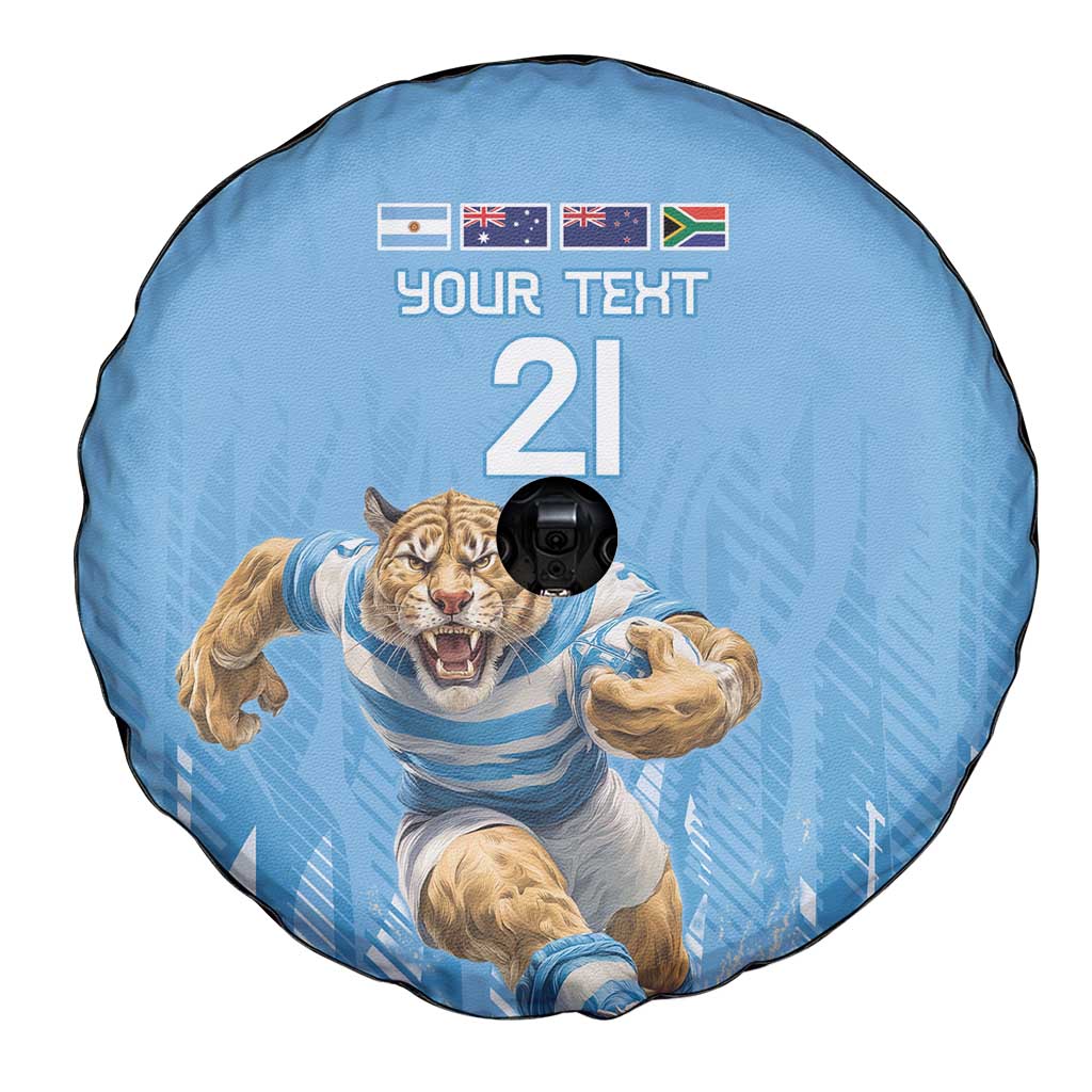 Argentina Rugby Custom Spare Tire Cover Glory Be To Pumas LT9