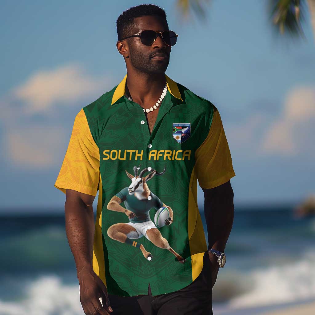 South Africa Rugby Custom Hawaiian Shirt Glory Be To Springboks LT9