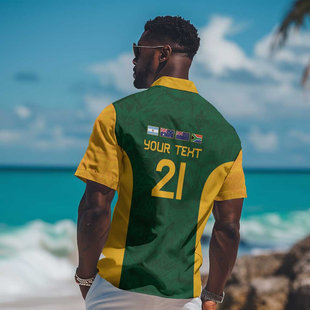 South Africa Rugby Custom Hawaiian Shirt Glory Be To Springboks LT9