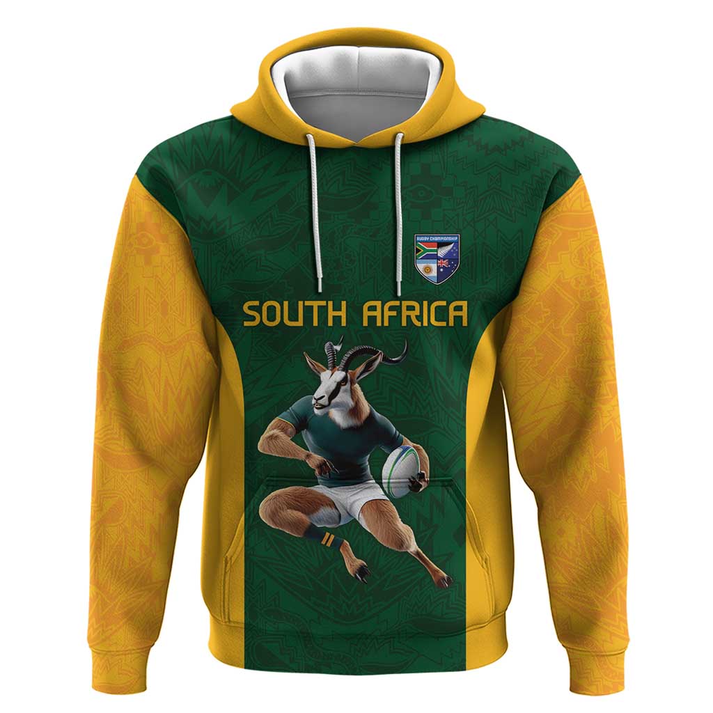 South Africa Rugby Custom Hoodie Glory Be To Springboks LT9
