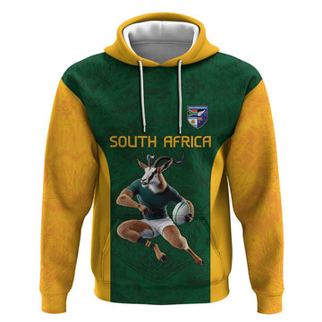 South Africa Rugby Custom Hoodie Glory Be To Springboks LT9