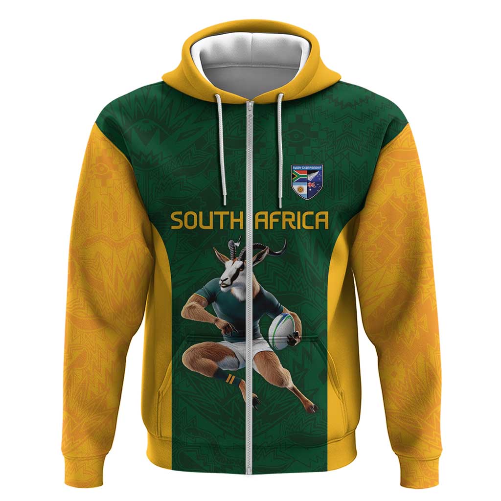 South Africa Rugby Custom Hoodie Glory Be To Springboks LT9