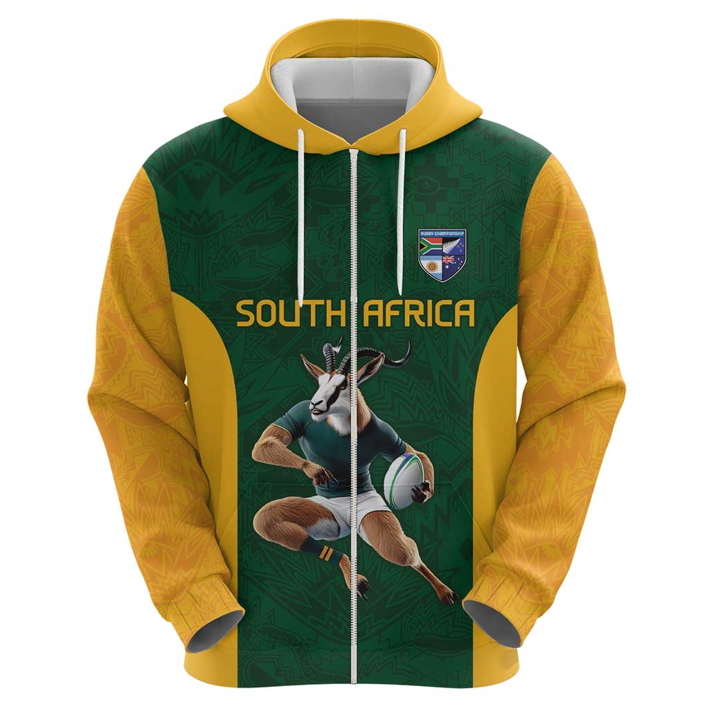 South Africa Rugby Custom Hoodie Glory Be To Springboks LT9