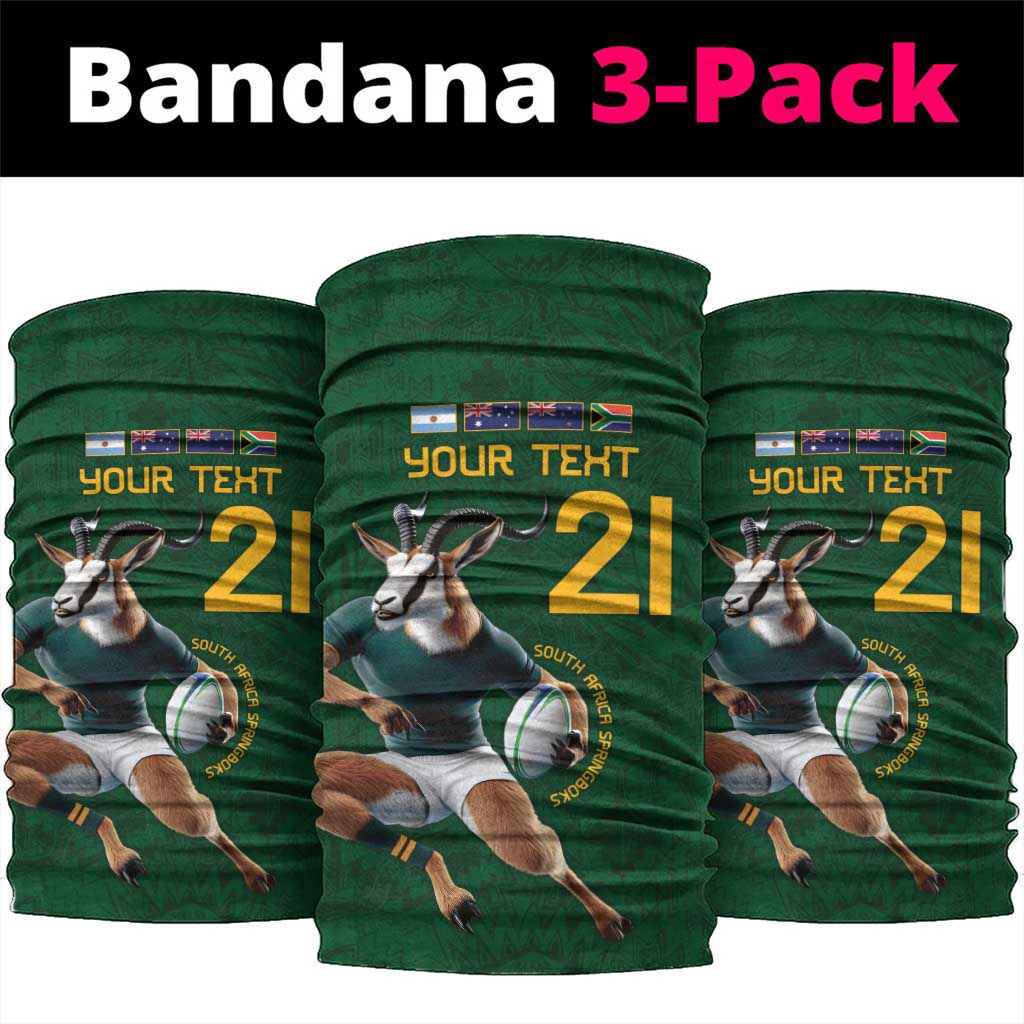 South Africa Rugby Custom Neck Gaiter Glory Be To Springboks LT9