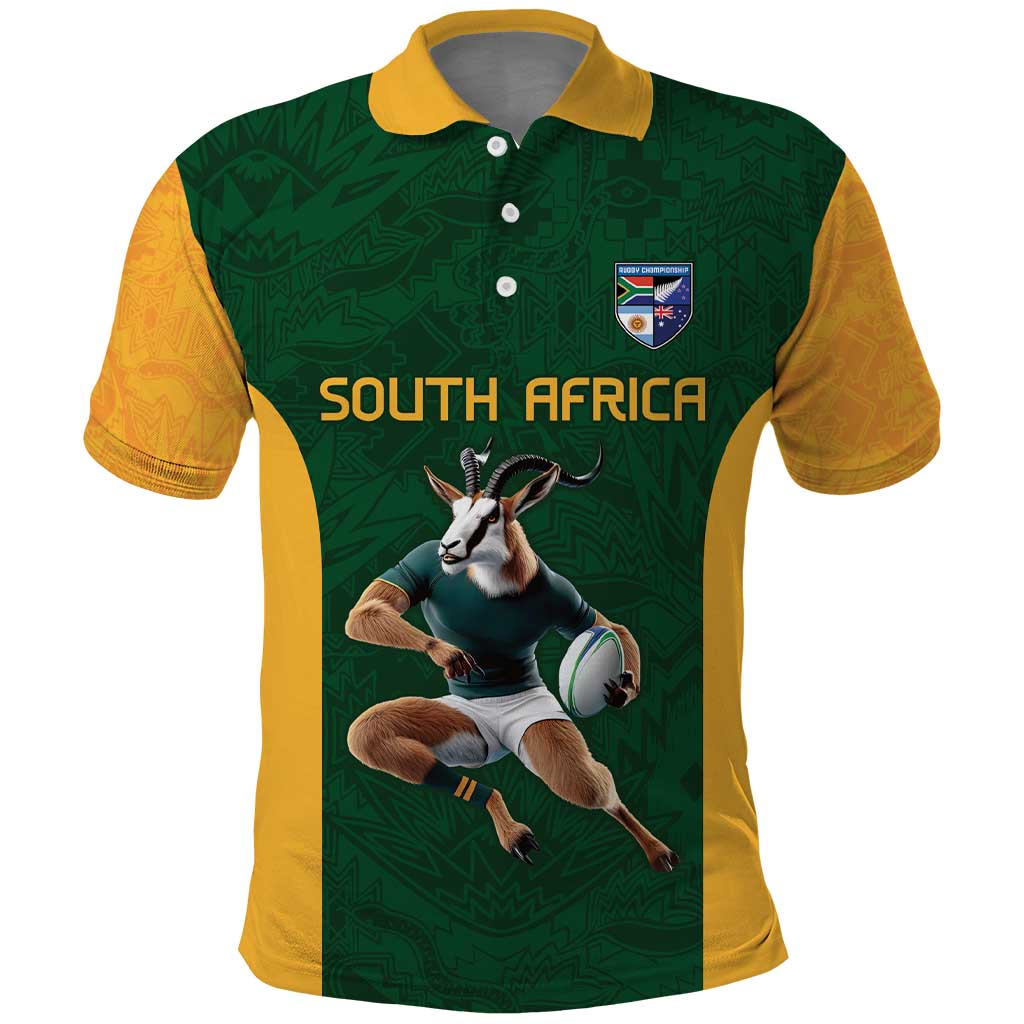 South Africa Rugby Custom Polo Shirt Glory Be To Springboks LT9