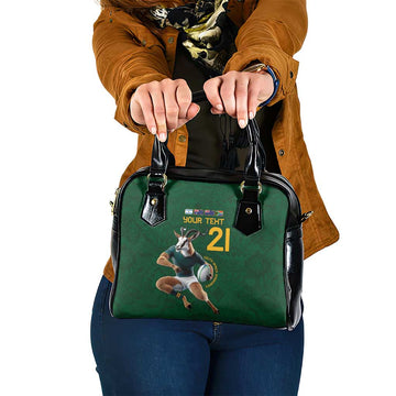 South Africa Rugby Custom Shoulder Handbag Glory Be To Springboks LT9