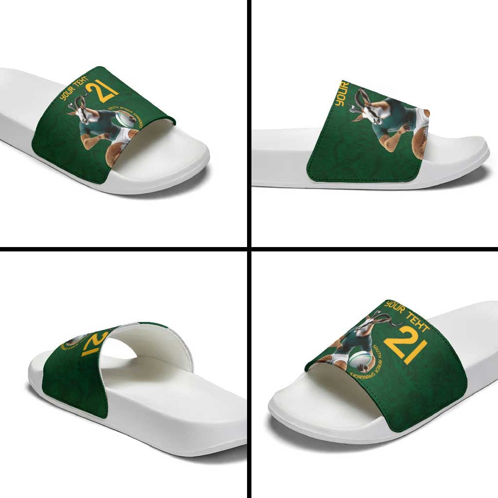 South Africa Rugby Custom Slide Sandals Glory Be To Springboks LT9