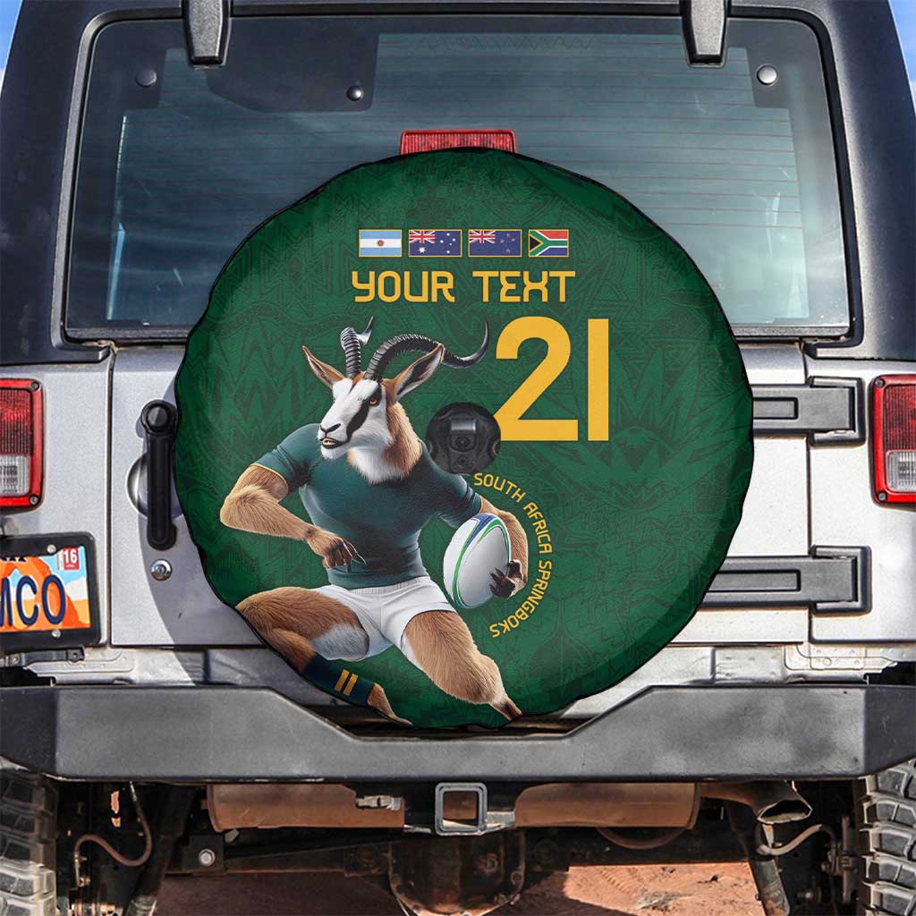 South Africa Rugby Custom Spare Tire Cover Glory Be To Springboks LT9