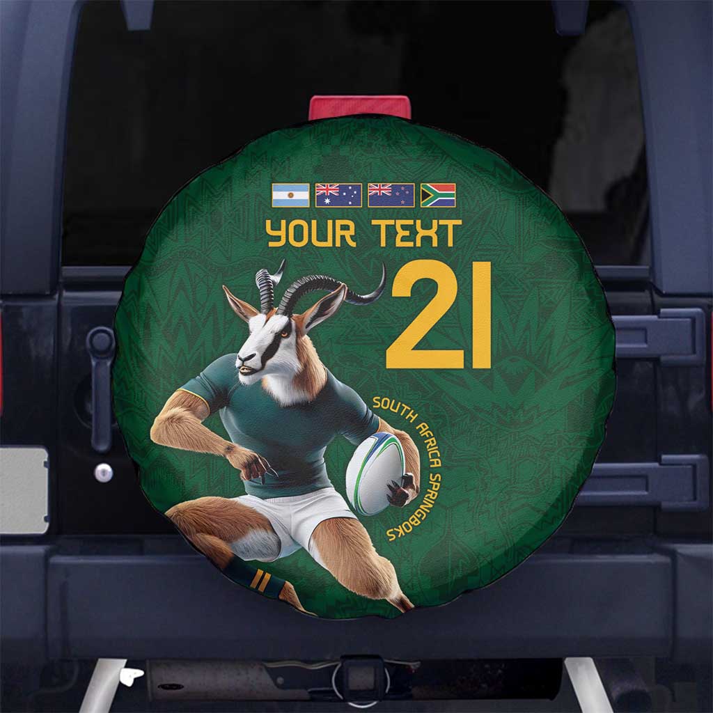 South Africa Rugby Custom Spare Tire Cover Glory Be To Springboks LT9