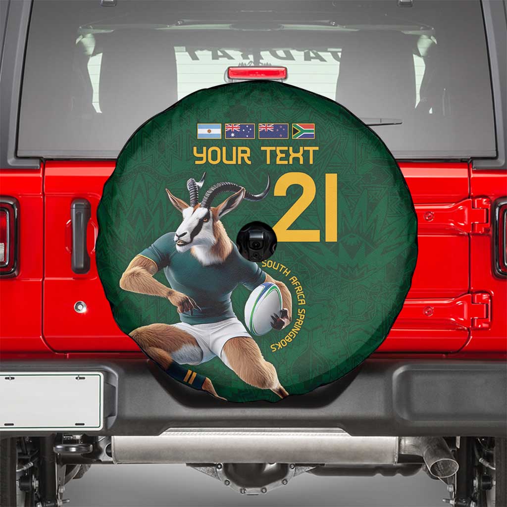 South Africa Rugby Custom Spare Tire Cover Glory Be To Springboks LT9