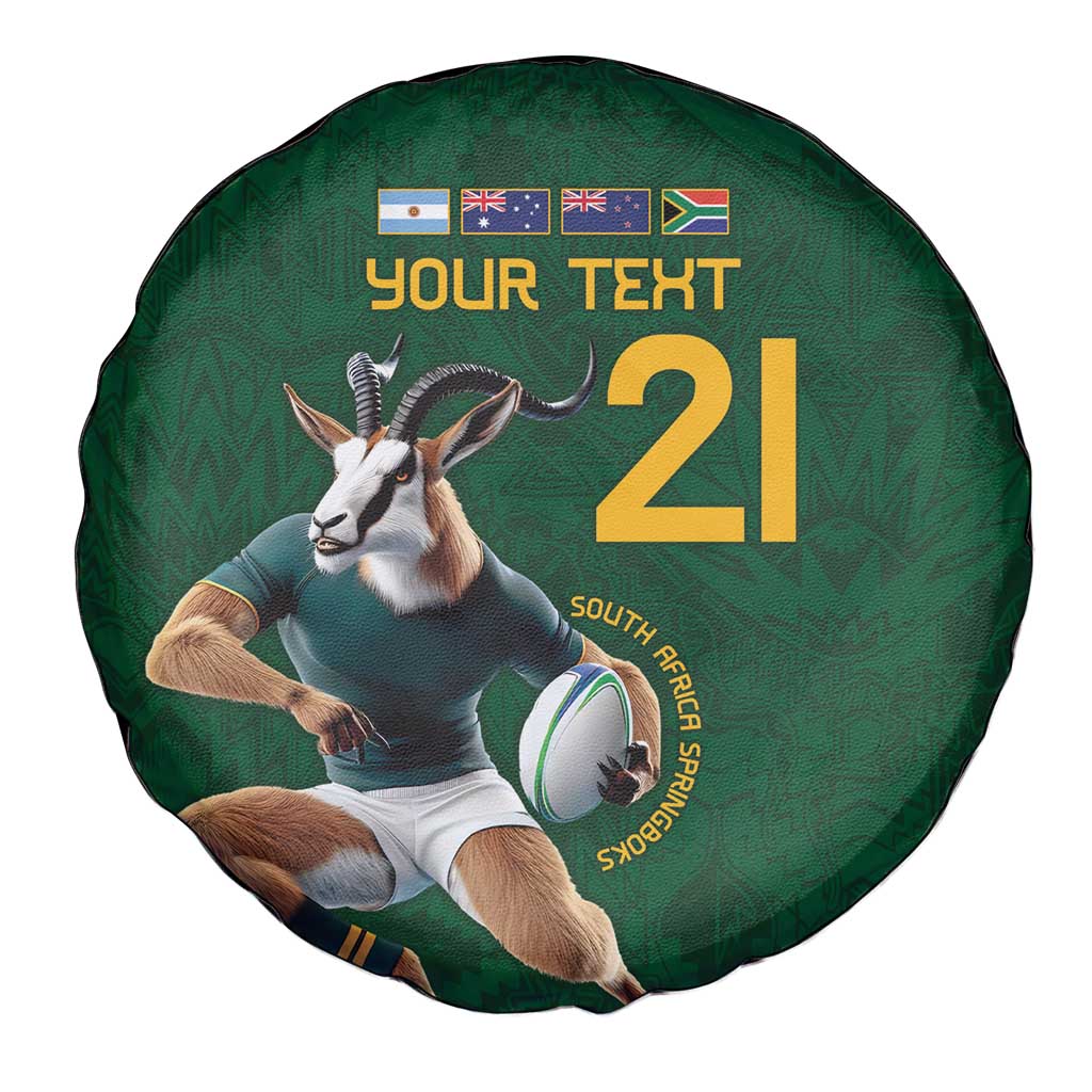 South Africa Rugby Custom Spare Tire Cover Glory Be To Springboks LT9
