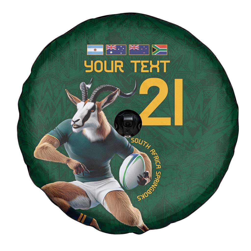 South Africa Rugby Custom Spare Tire Cover Glory Be To Springboks LT9
