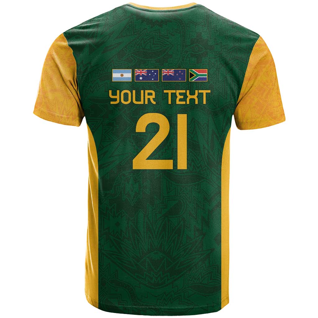South Africa Rugby Custom T shirt Glory Be To Springboks LT9