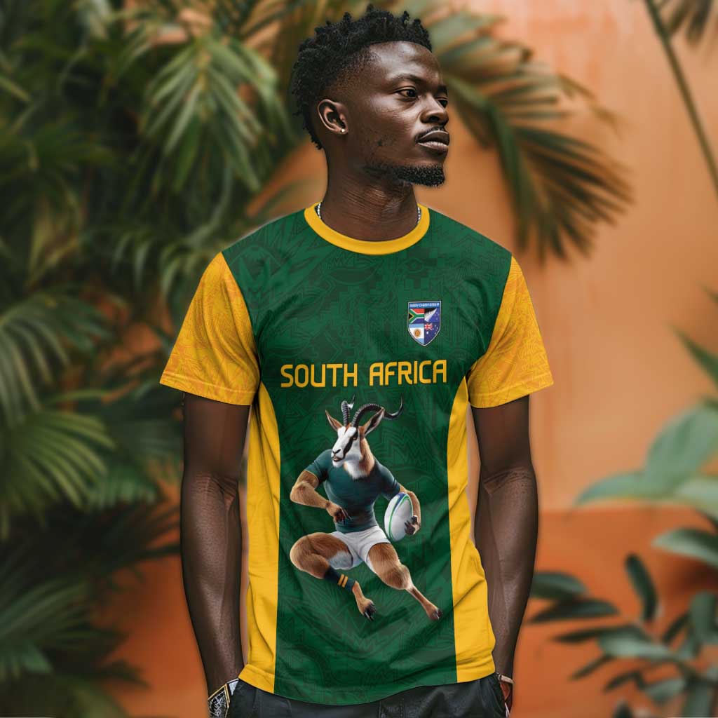 South Africa Rugby Custom T shirt Glory Be To Springboks LT9