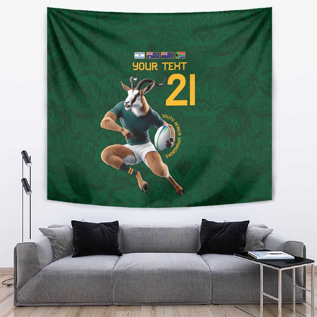 South Africa Rugby Custom Tapestry Glory Be To Springboks LT9