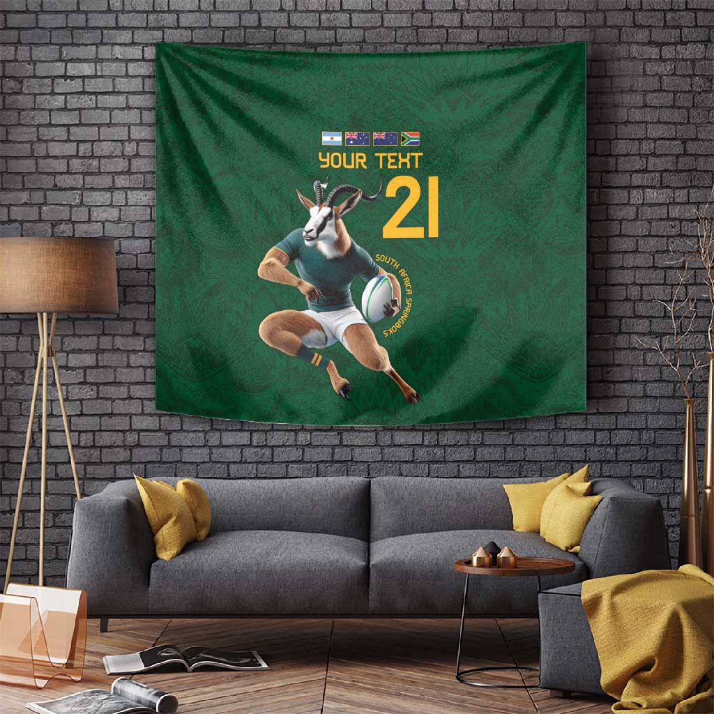 South Africa Rugby Custom Tapestry Glory Be To Springboks LT9