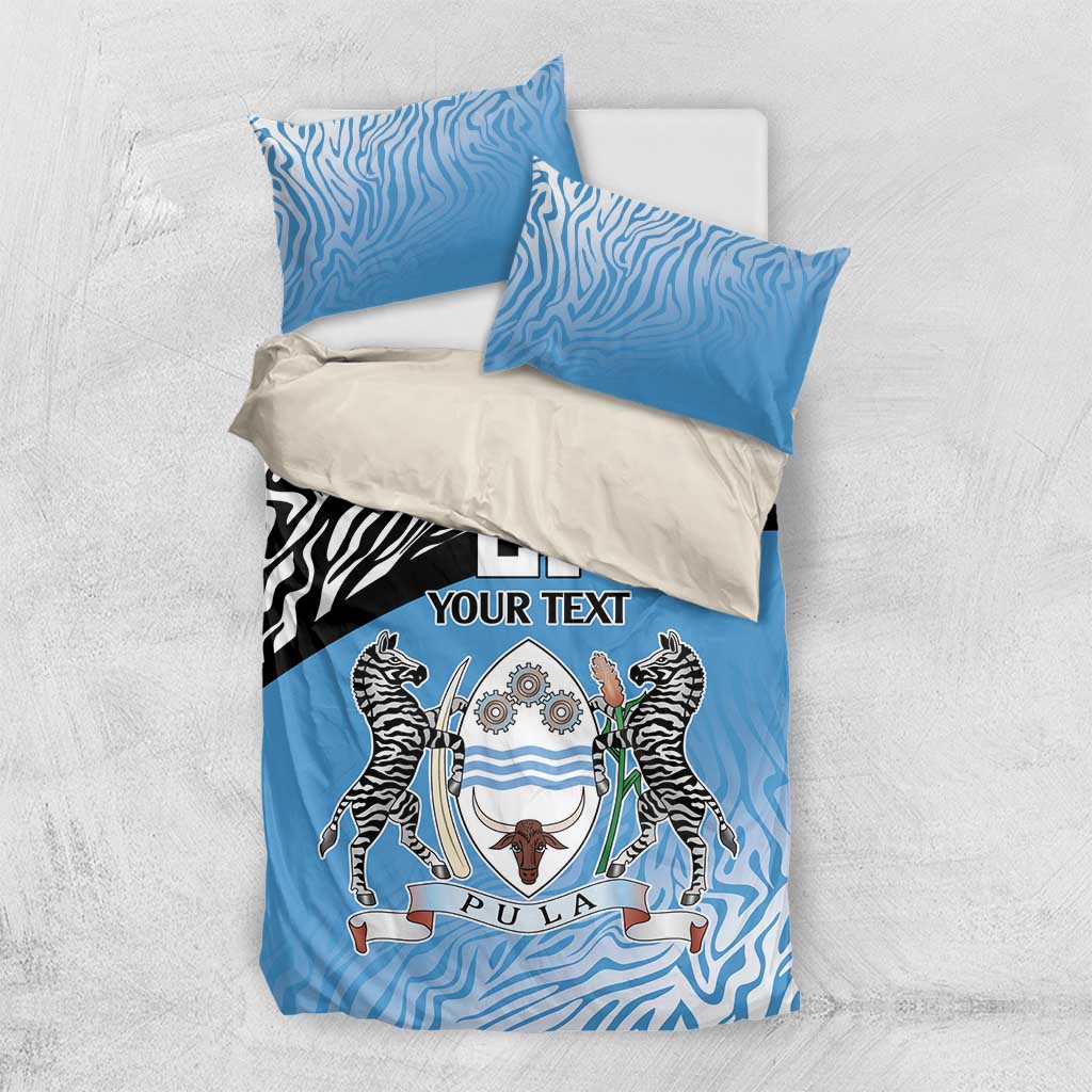 Botswana Cricket Custom Bedding Set Baggy Blues African Zebra Skins Pattern LT9