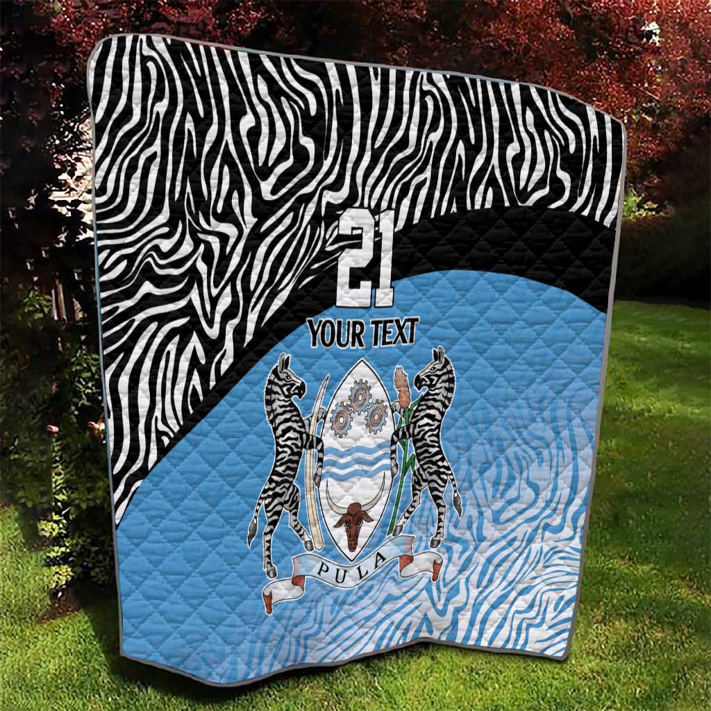 Botswana Cricket Custom Quilt Baggy Blues African Zebra Skins Pattern LT9