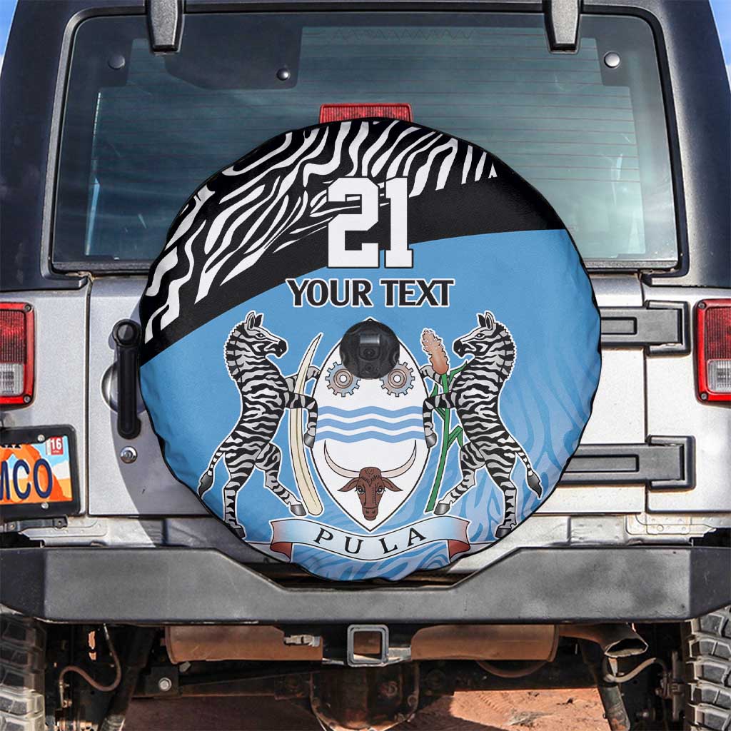 Botswana Cricket Custom Spare Tire Cover Baggy Blues Zebra Skins Pattern LT9