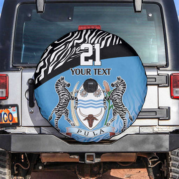 Botswana Cricket Custom Spare Tire Cover Baggy Blues Zebra Skins Pattern LT9