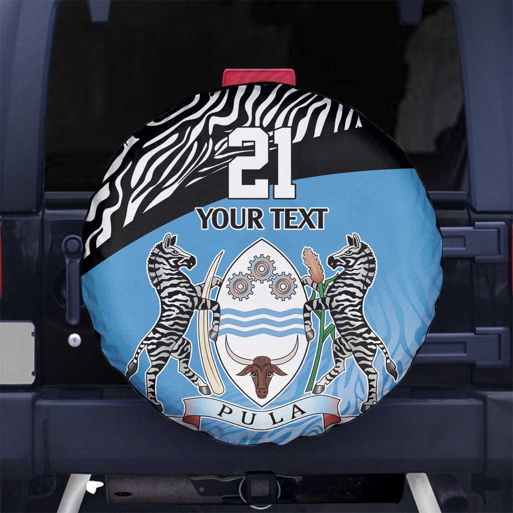Botswana Cricket Custom Spare Tire Cover Baggy Blues Zebra Skins Pattern LT9