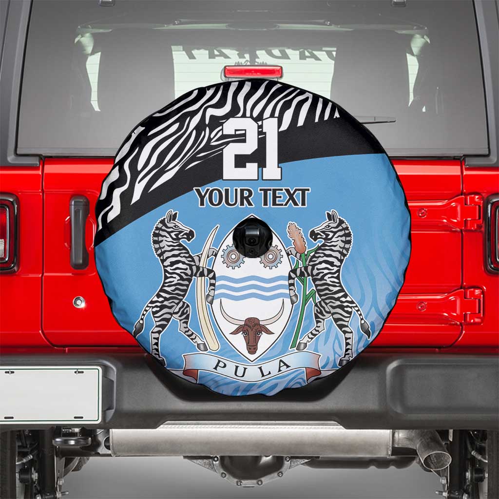 Botswana Cricket Custom Spare Tire Cover Baggy Blues Zebra Skins Pattern LT9
