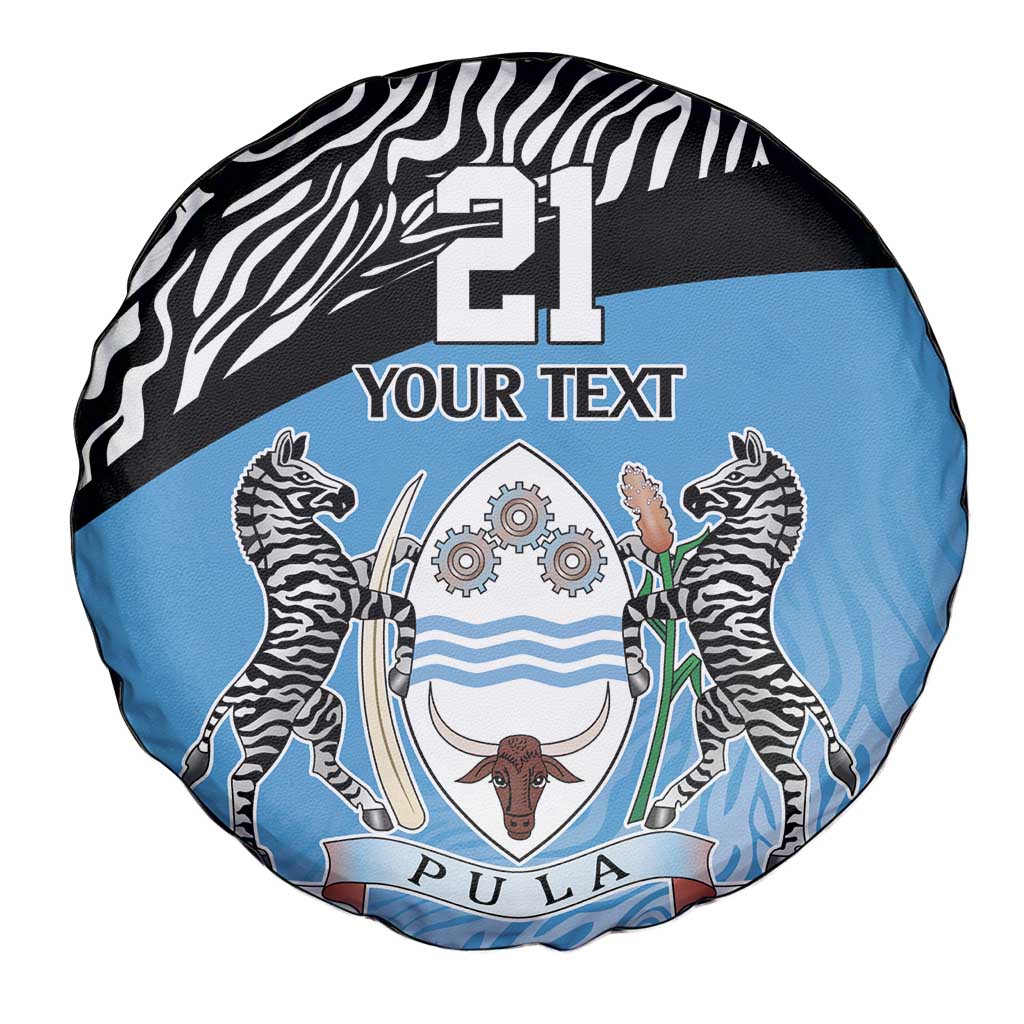Botswana Cricket Custom Spare Tire Cover Baggy Blues Zebra Skins Pattern LT9