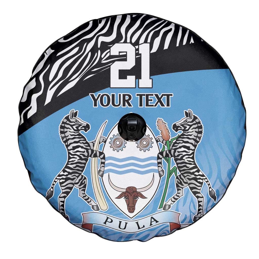 Botswana Cricket Custom Spare Tire Cover Baggy Blues Zebra Skins Pattern LT9