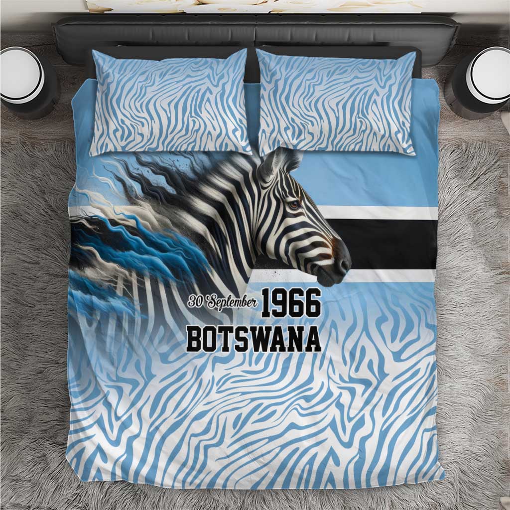 Botswana Independence Day 1966 Bedding Set Tribal African Zebra Skins Pattern LT9