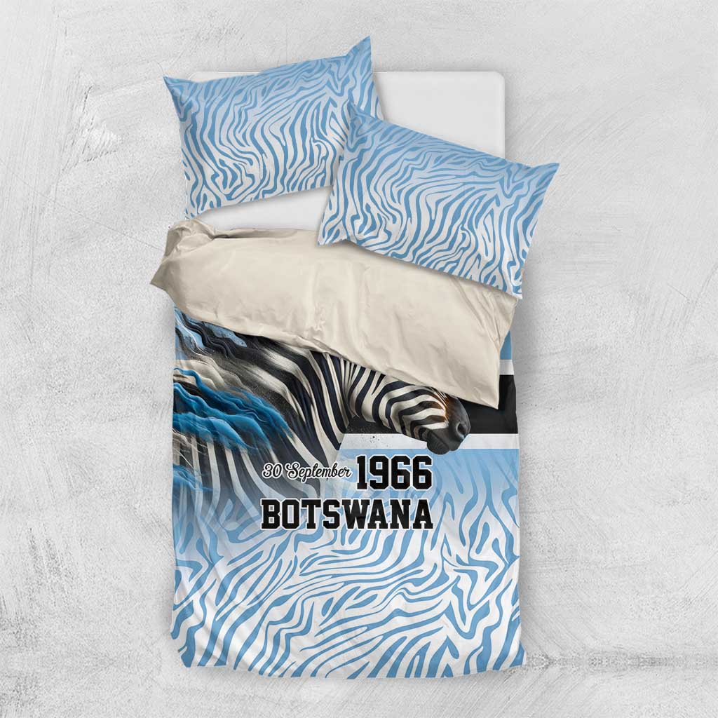 Botswana Independence Day 1966 Bedding Set Tribal African Zebra Skins Pattern LT9