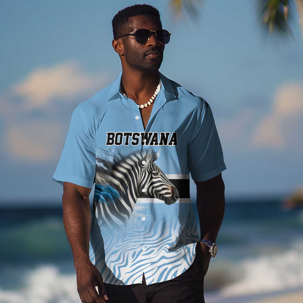 Botswana Independence Day 1966 Hawaiian Shirt Tribal African Zebra Skins Pattern LT9