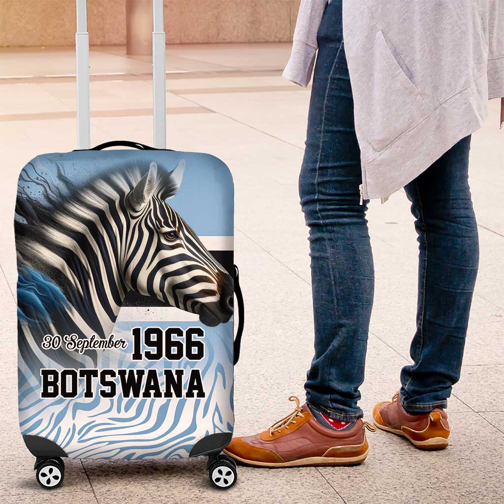 Botswana Independence Day 1966 Luggage Cover Tribal Zebra Skins Pattern LT9